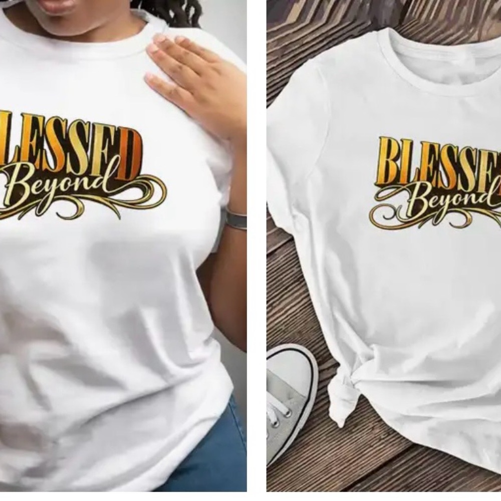 Blessed Beyond White T-Shirt